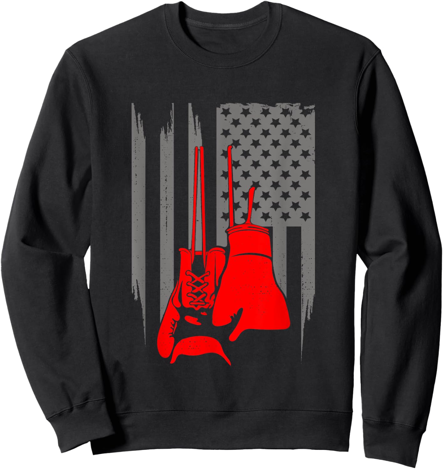 American Flag Boxing Apparel - Boxer Boxing Kids Men Sweatshirt - Sweatshirt | Black