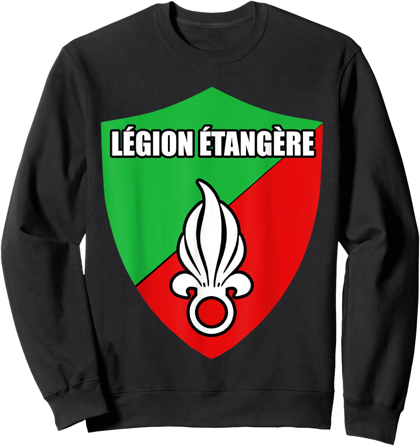 France Foreign Legion Etangere Military Crest Sweatshirt - Sweatshirt | Black
