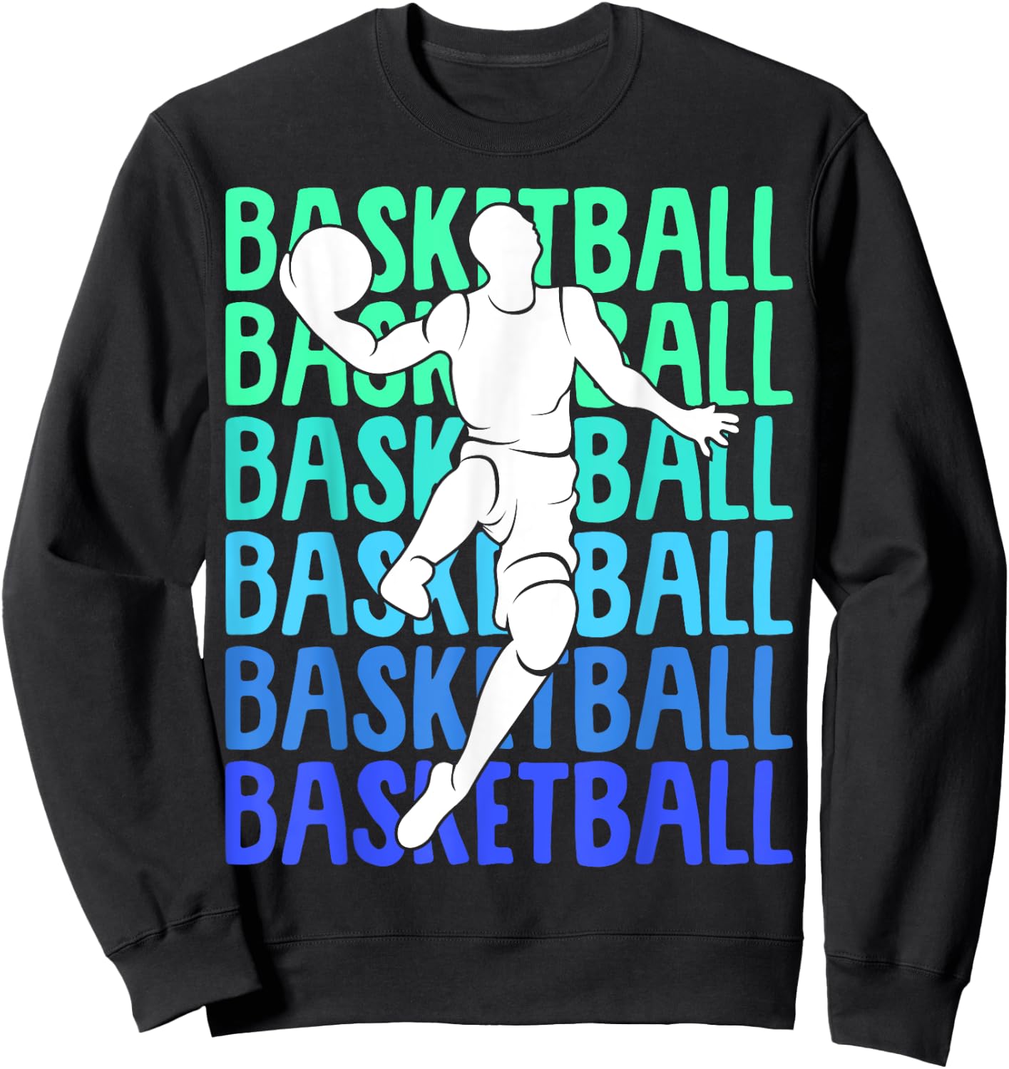 Basketball Kids Boys Men Sweatshirt - Sweatshirt | Black