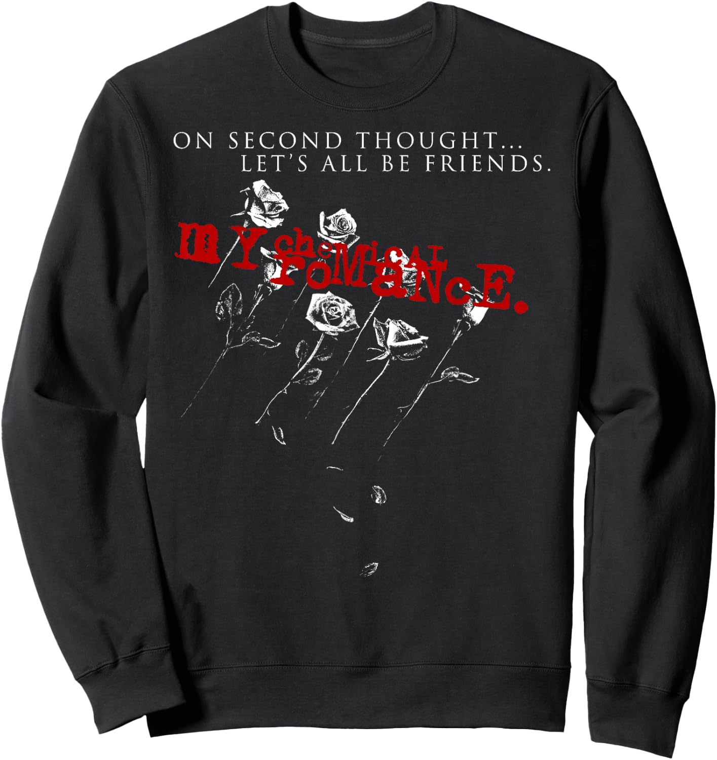 My Chemical Romance Let's All Be Friends Sweatshirt - Sweatshirt | Black