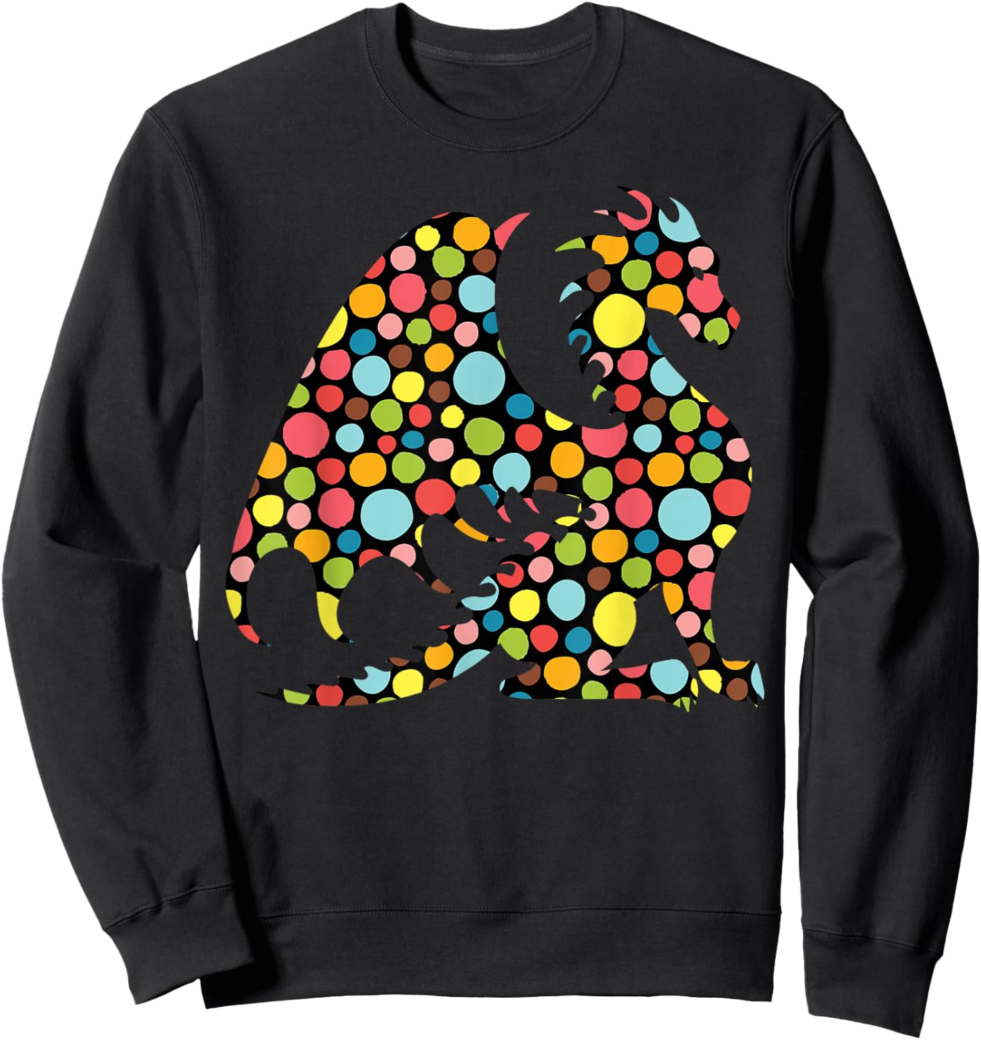 International Dot Day Dragon Dots Women Girls Kid Youth Teen Sweatshirt - Sweatshirt | Black