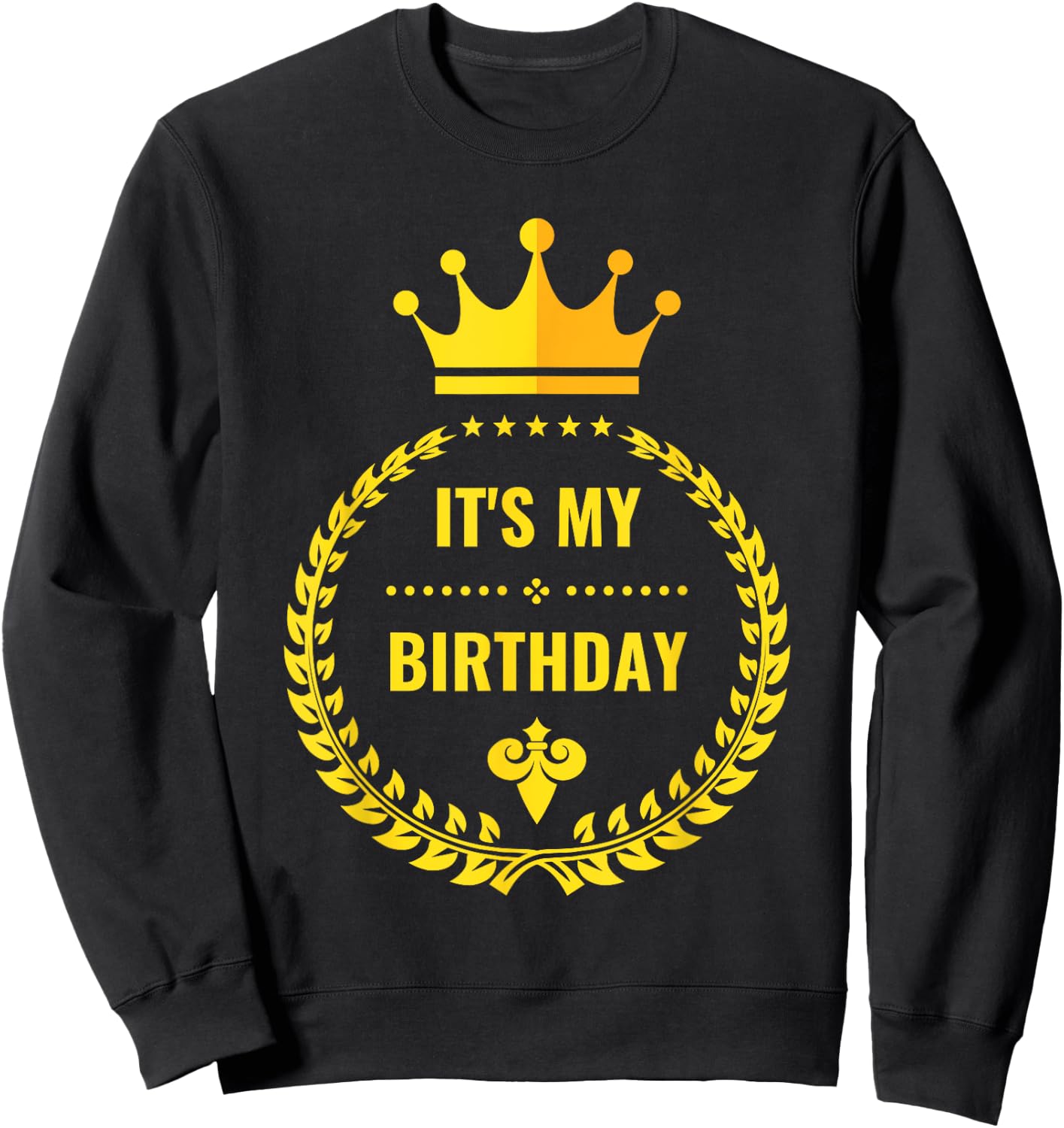It's My Birthday Girls Boys Kids Party Outfit Sweatshirt - Sweatshirt | Black
