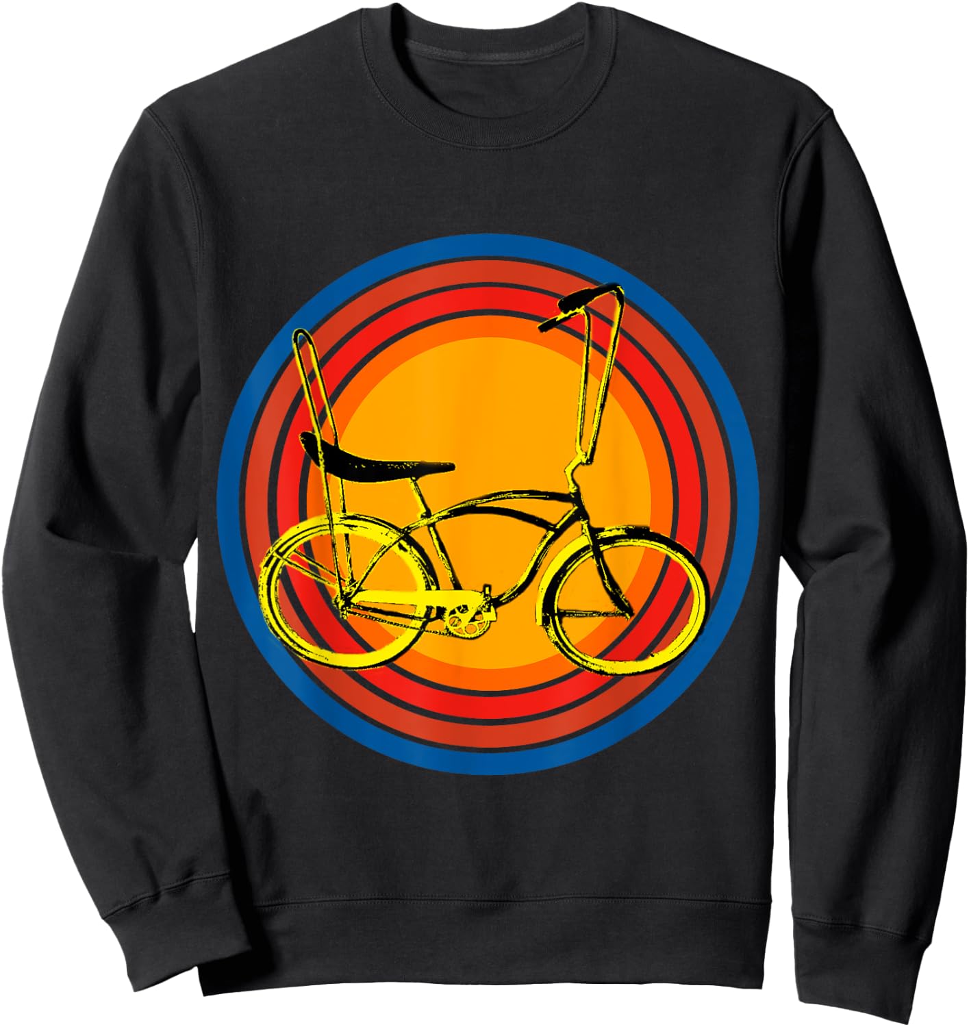 Vintage Retro Banana Seat Low Rider Bike Sweatshirt - Sweatshirt | Black