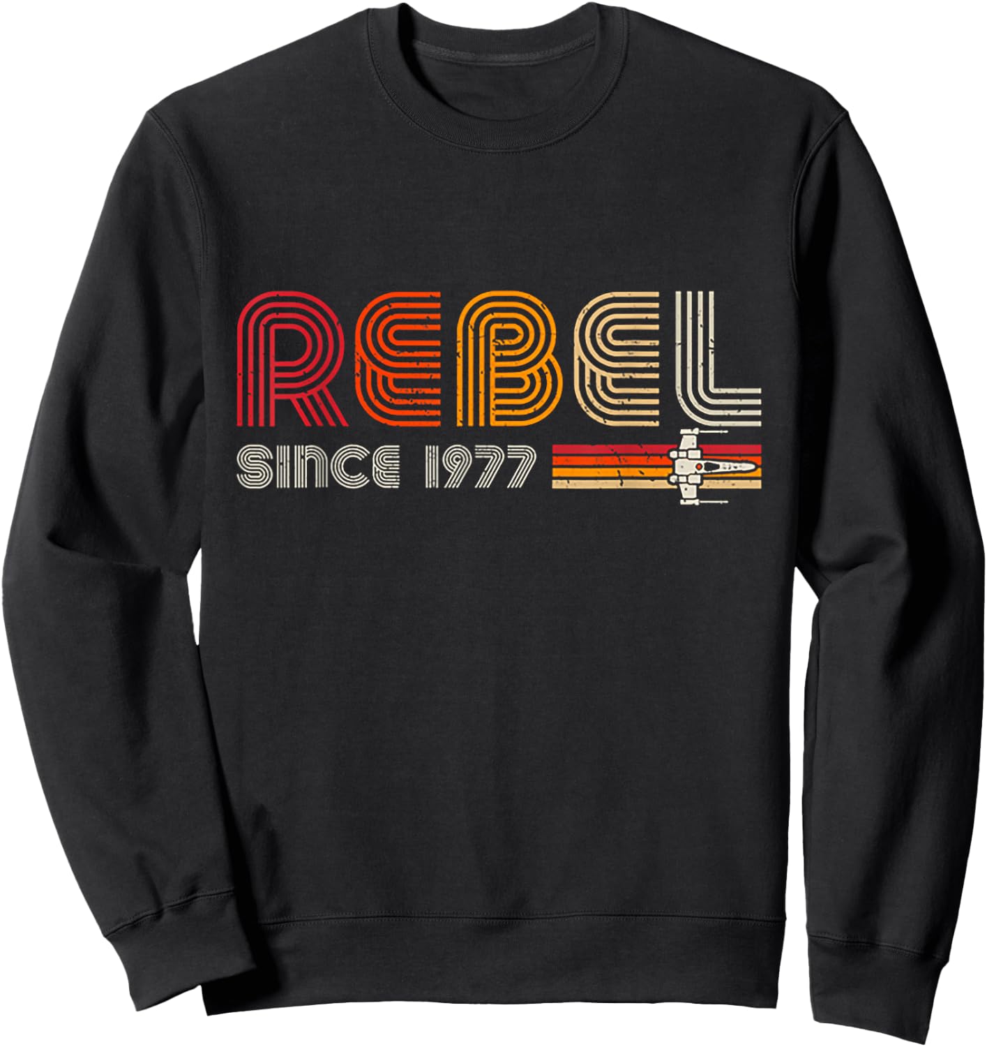 Rebel Since 1977 Retro Vintage Sweatshirt - Sweatshirt | Black