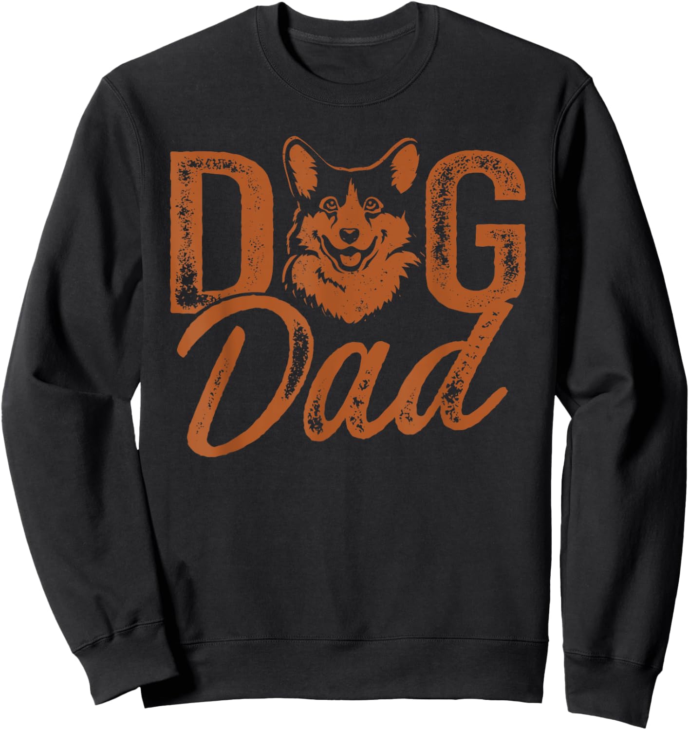 Corgi Dog Dad Men Sweatshirt - Sweatshirt | Black