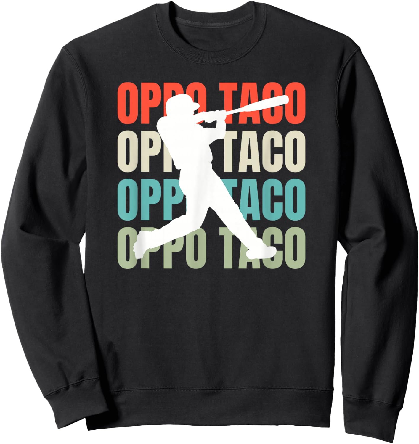 Baseball Oppo Taco Hits Sweatshirt - Sweatshirt | Black