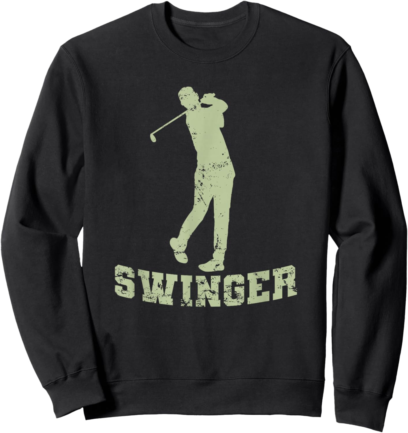 Golf Swinger Trendsport Golf Clubs Sweatshirt - Sweatshirt | Black