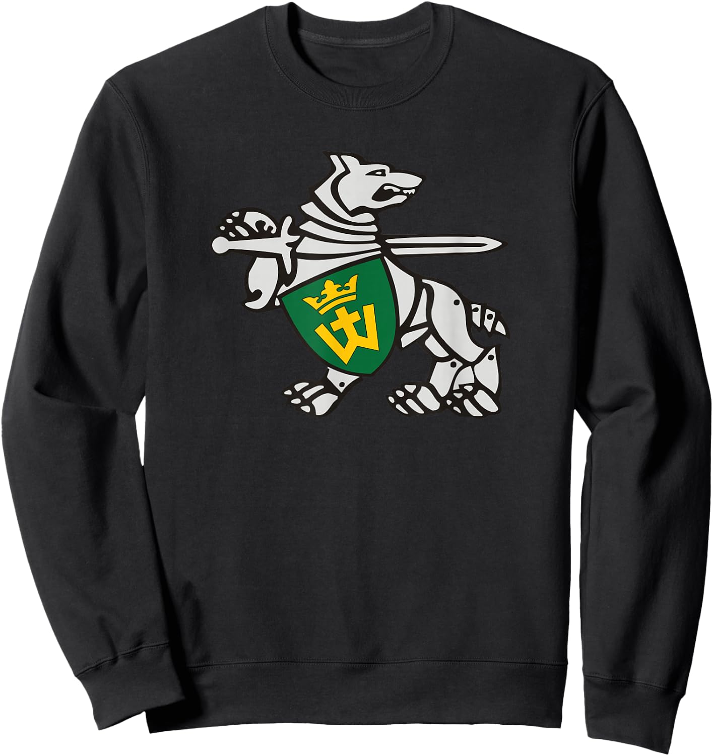 Iron Wolf Mindaugas by Lithuania Strong Sweatshirt - Sweatshirt | Black