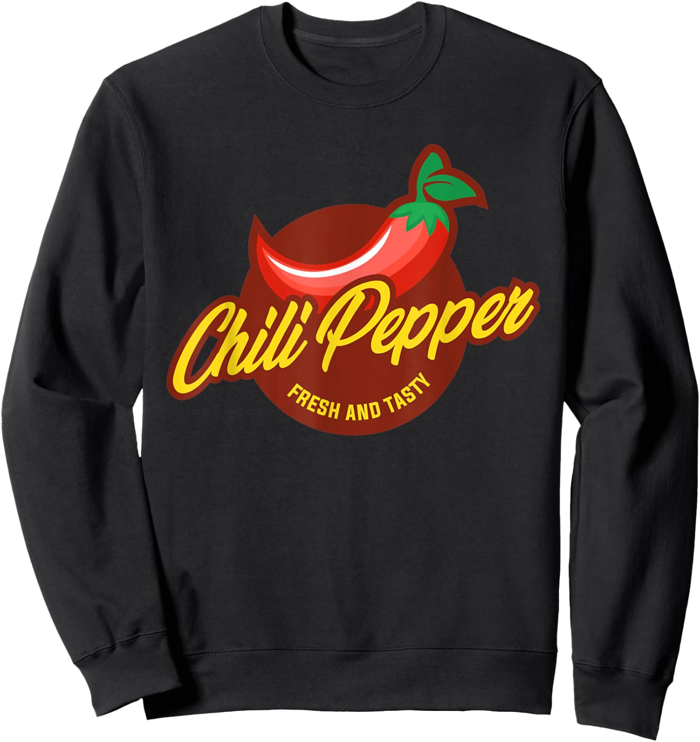 Chili Pepper Sauce Bottle Label Funny Halloween Costume Sweatshirt - Sweatshirt | Black