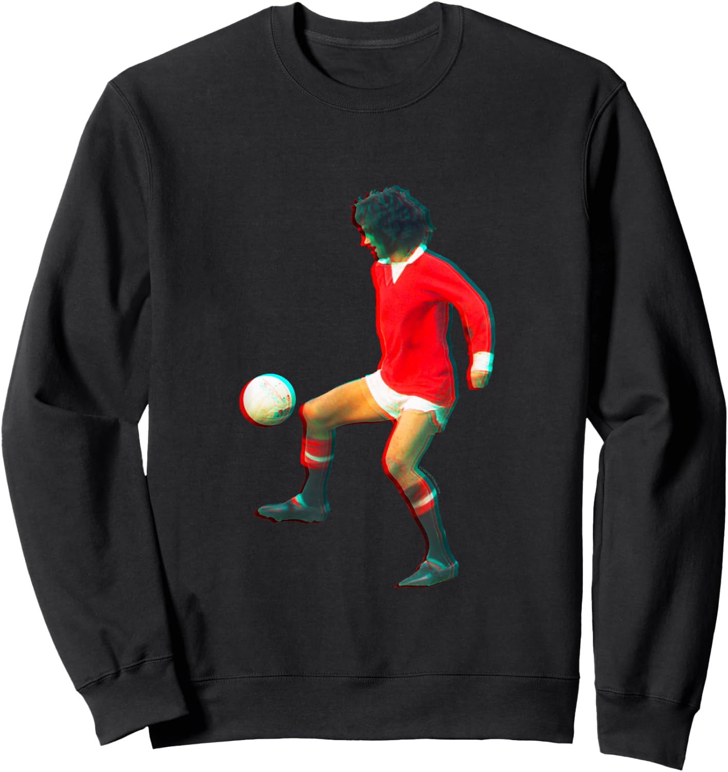 TV Times George Best Playing with Manchester United Sweatshirt - Sweatshirt | Black