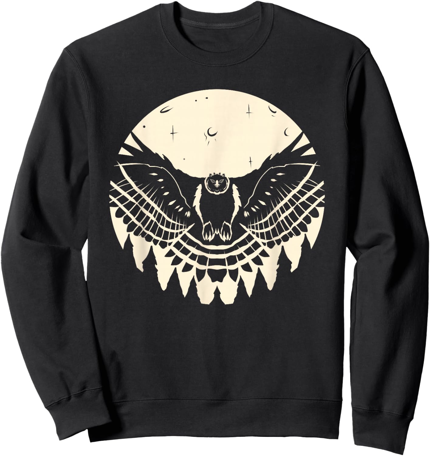 Harpy Eagle By The Moon Raptor Bird Birds Harpy Eagle Sweatshirt - Sweatshirt | Black