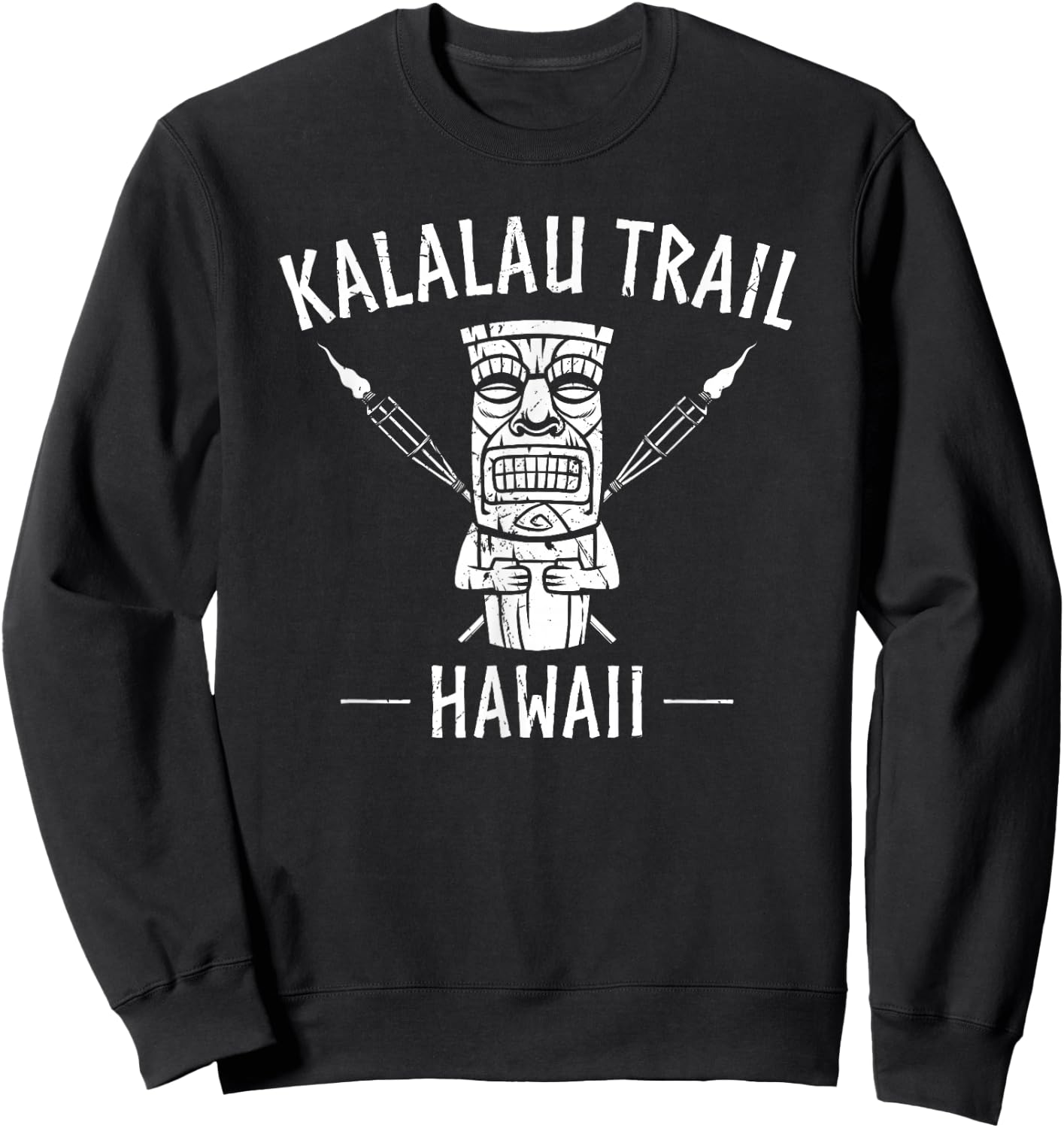 Kalalau Trail Hawaii Hawaiian Hiking Napali Coast Vacation Sweatshirt - Sweatshirt | Black