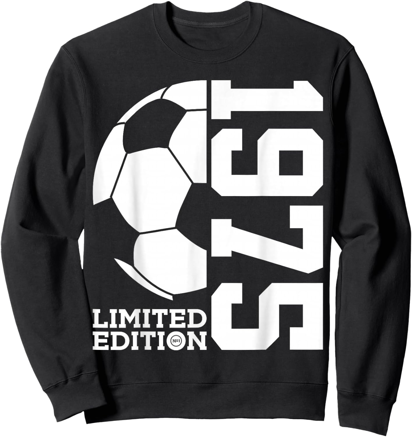 51st BIRTHDAY SOCCER LIMITED EDITION 1975 Sweatshirt - Sweatshirt | Black