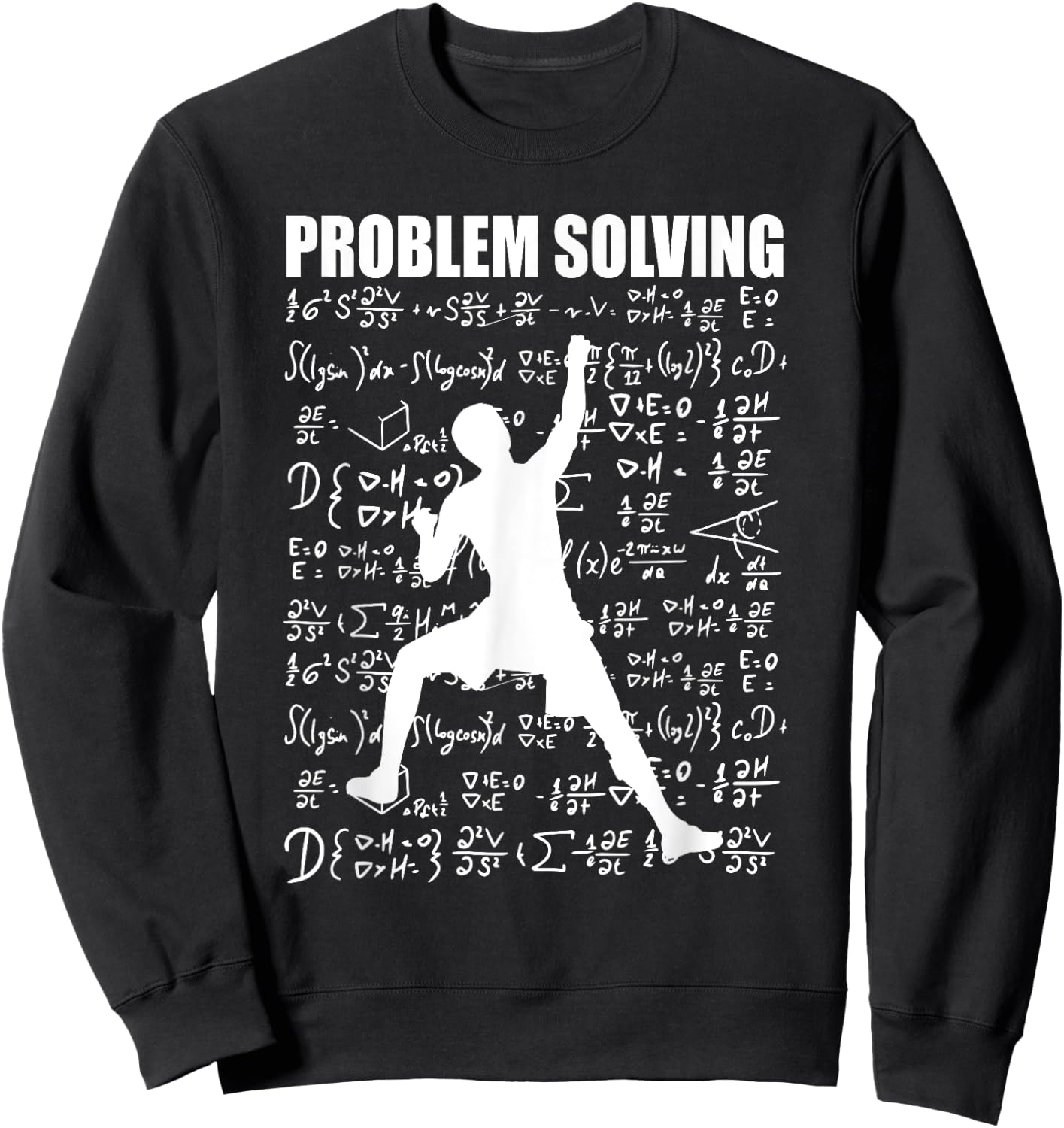 Problem Solving School Rock Climbing Climber Men Bouldering Sweatshirt - Sweatshirt | Black