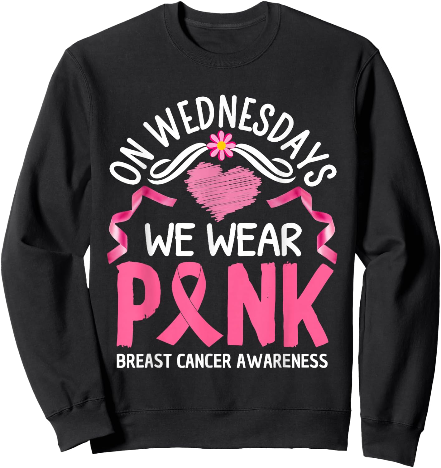 On Wednesday We Wear Pink Sweatshirt - Sweatshirt | Black
