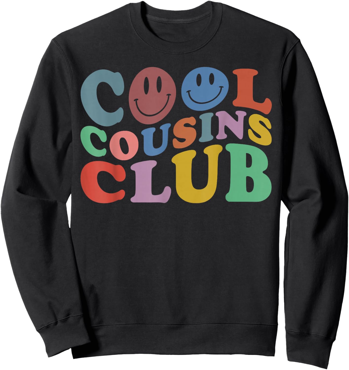 Cool Cousins Club, Funny Cousin Crew Kids Boys Girls Sweatshirt - Sweatshirt | Black