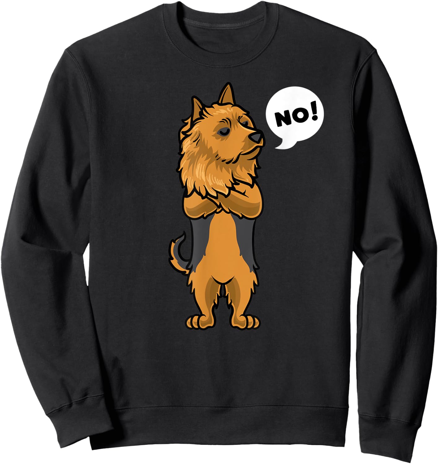 Stubborn Australian Terrier Dog Sweatshirt - Sweatshirt | Black