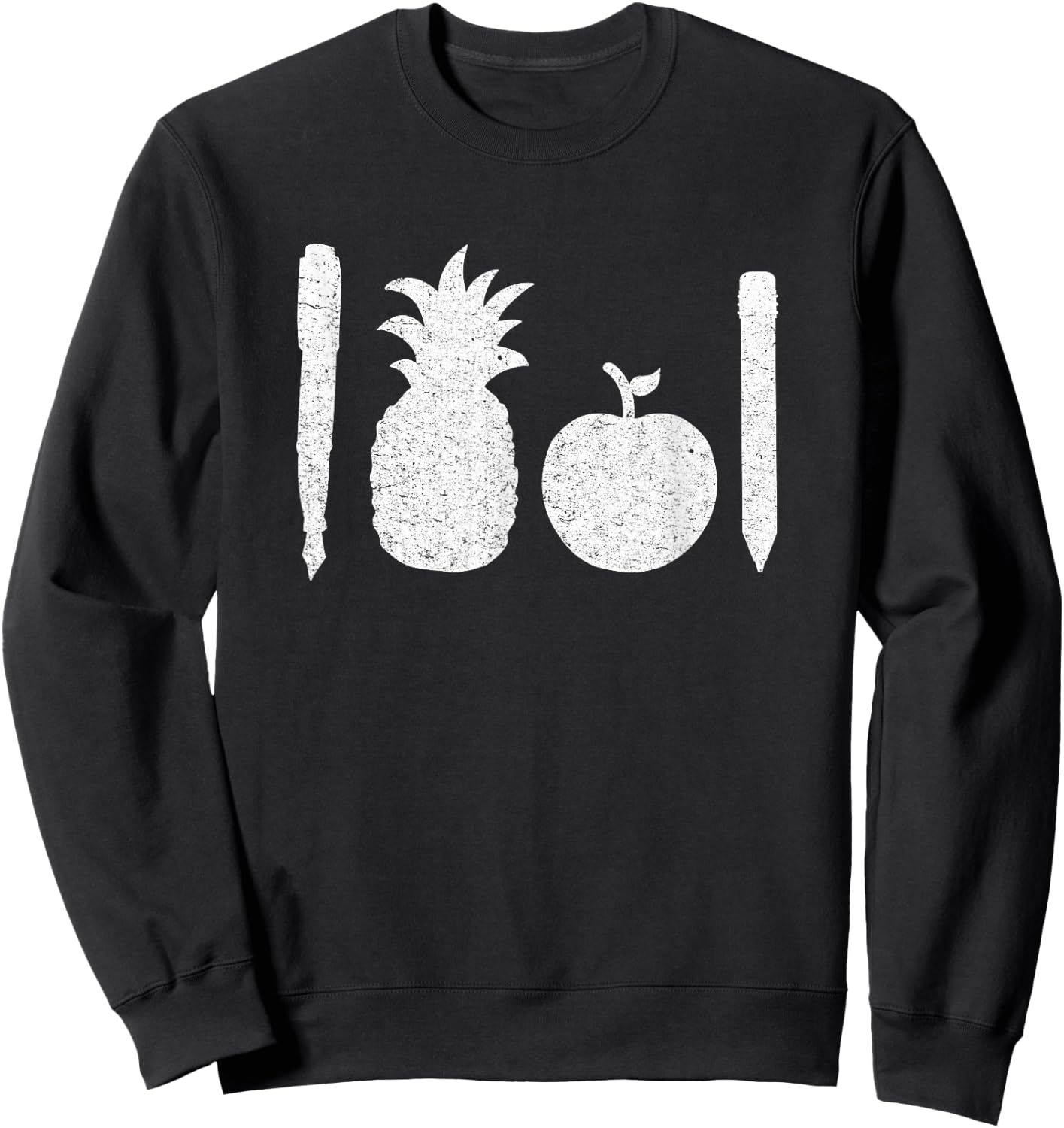 Pen Pineapple Apple Pen Funny Song Lover Sweatshirt - Sweatshirt | Black