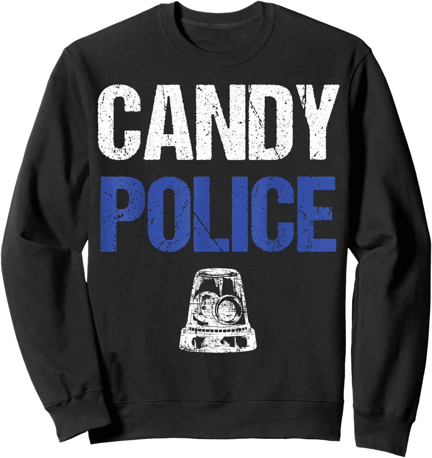 Candy Police Funny Halloween Gift Kids Boys Men Women Sweatshirt - Sweatshirt | Black
