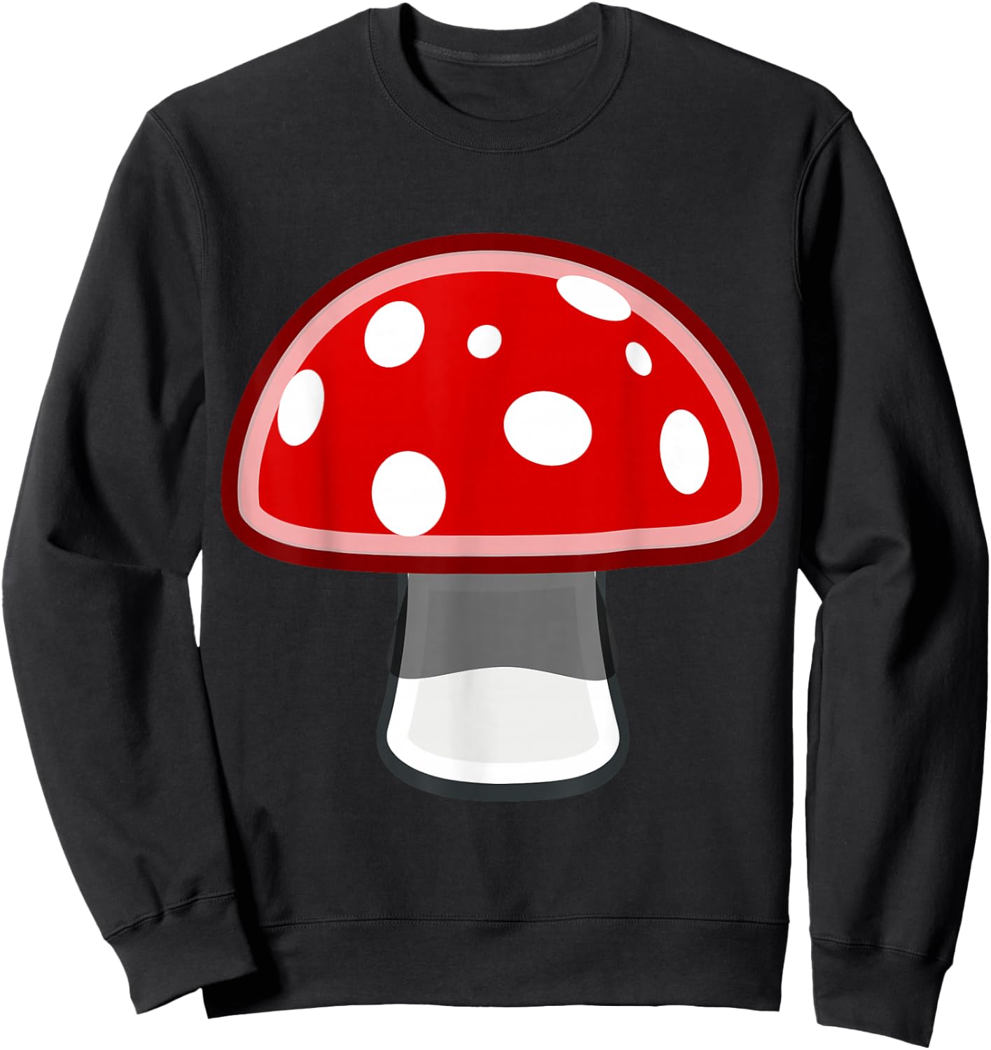 Amanita Muscaria Fly Agaric Red Mushroom Mycologist Sweatshirt - Sweatshirt | Black