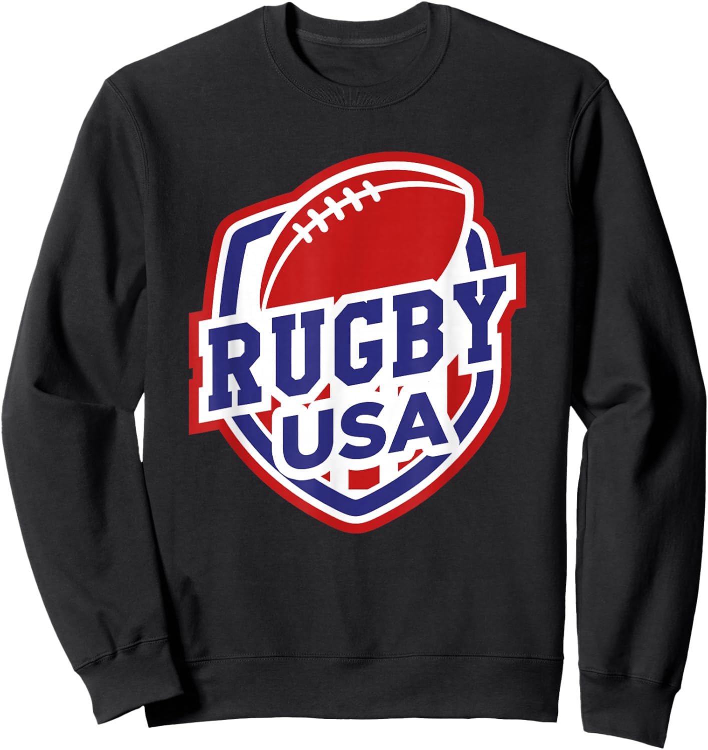 Rugby USA Support The Team Shirt Football USA Flag Sweatshirt - Sweatshirt | Black