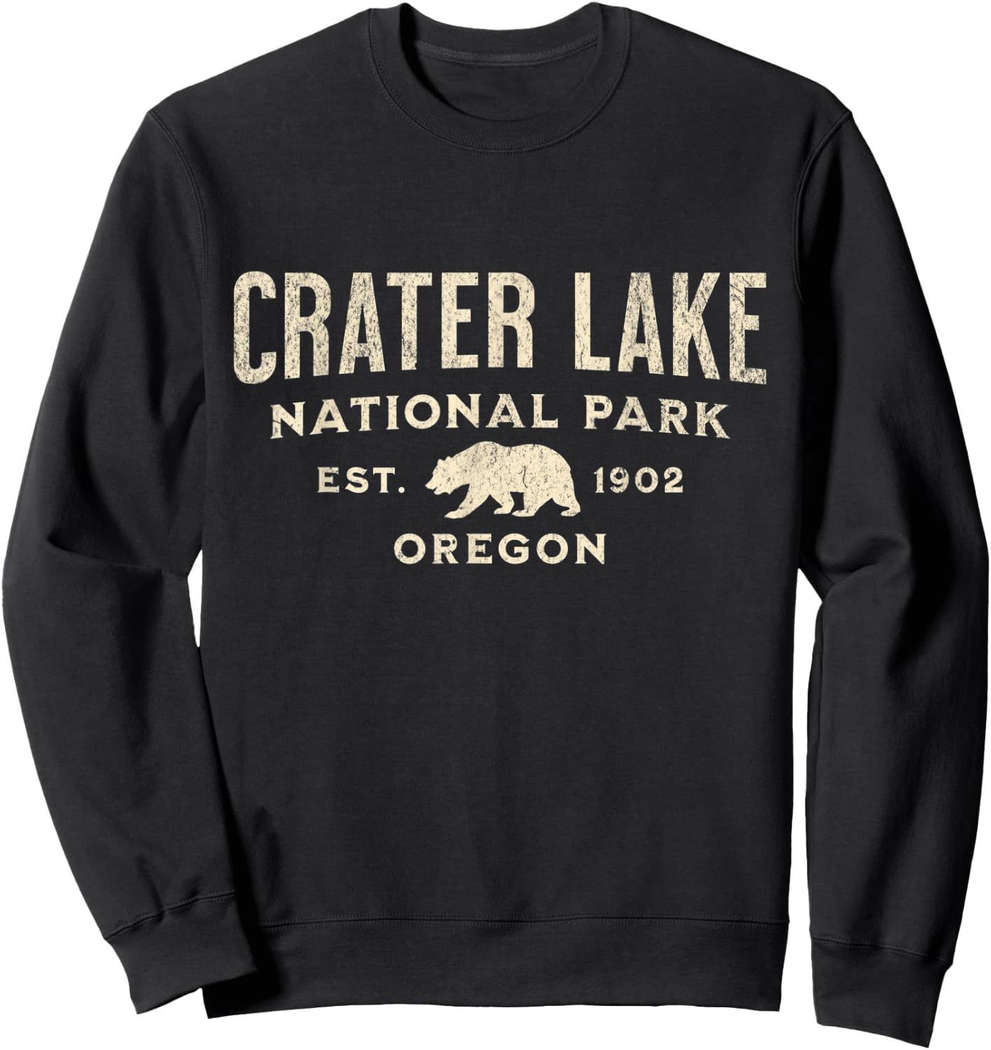 Crater Lake National Park Sweatshirt - Sweatshirt | Black