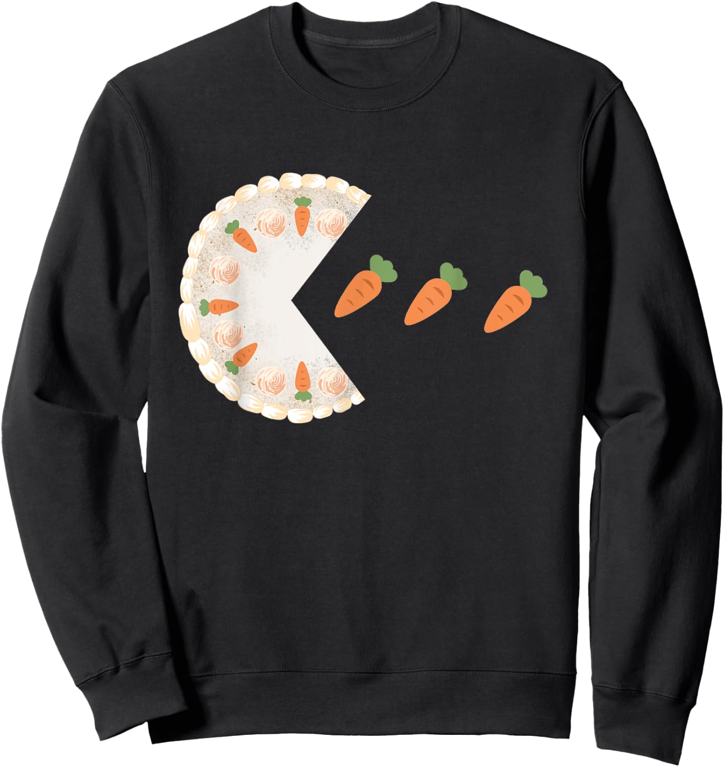 Carrot Cake Costume Cake Lover Carrot Cake Sweatshirt - Sweatshirt | Black