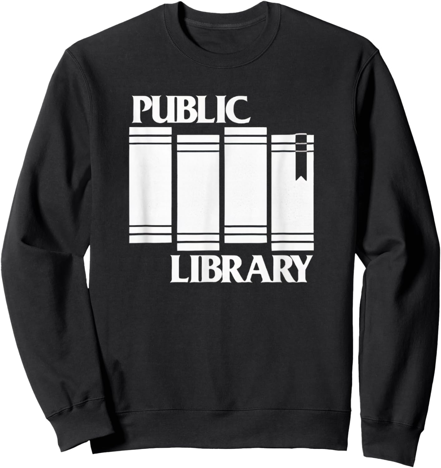 Public Library Punk Libraries Books Sweatshirt - Sweatshirt | Black