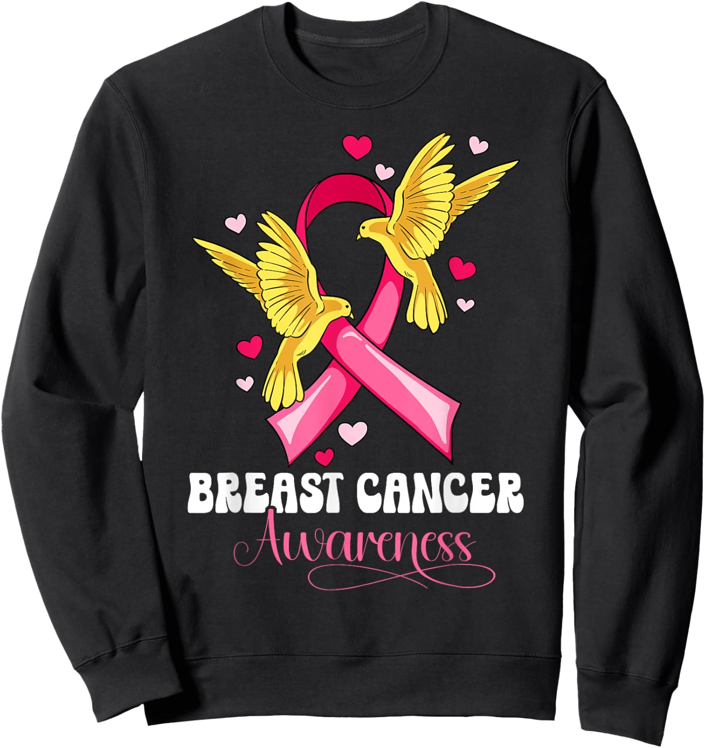 Breast Cancer Awareness Sweatshirt - Sweatshirt | Black