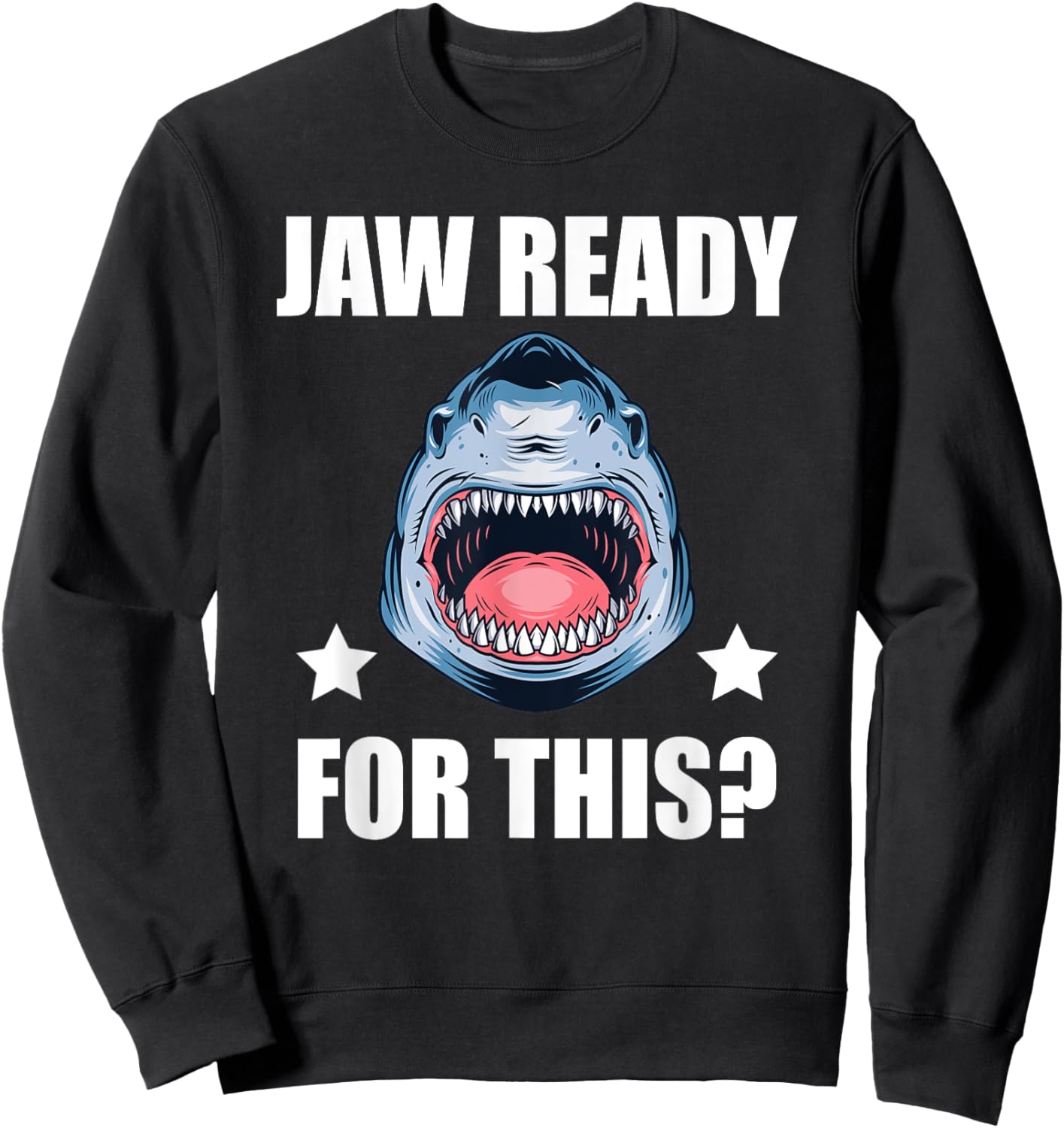 Shark Jaw Love Ocean Fish Wildlife Costume | & Sweatshirt - Sweatshirt | Black