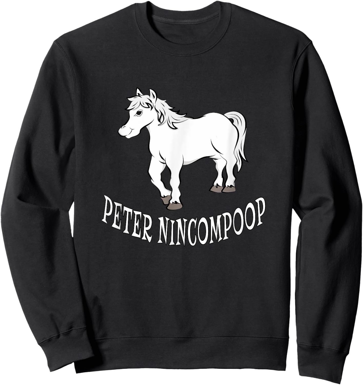 Peter Nincompoop - Horse Sweatshirt - Sweatshirt | Black