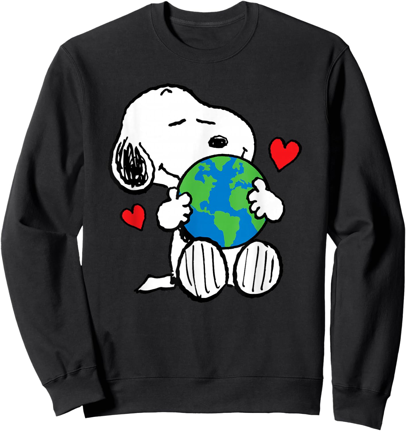 Peanuts Earth Day Sweatshirt - Sweatshirt | Black