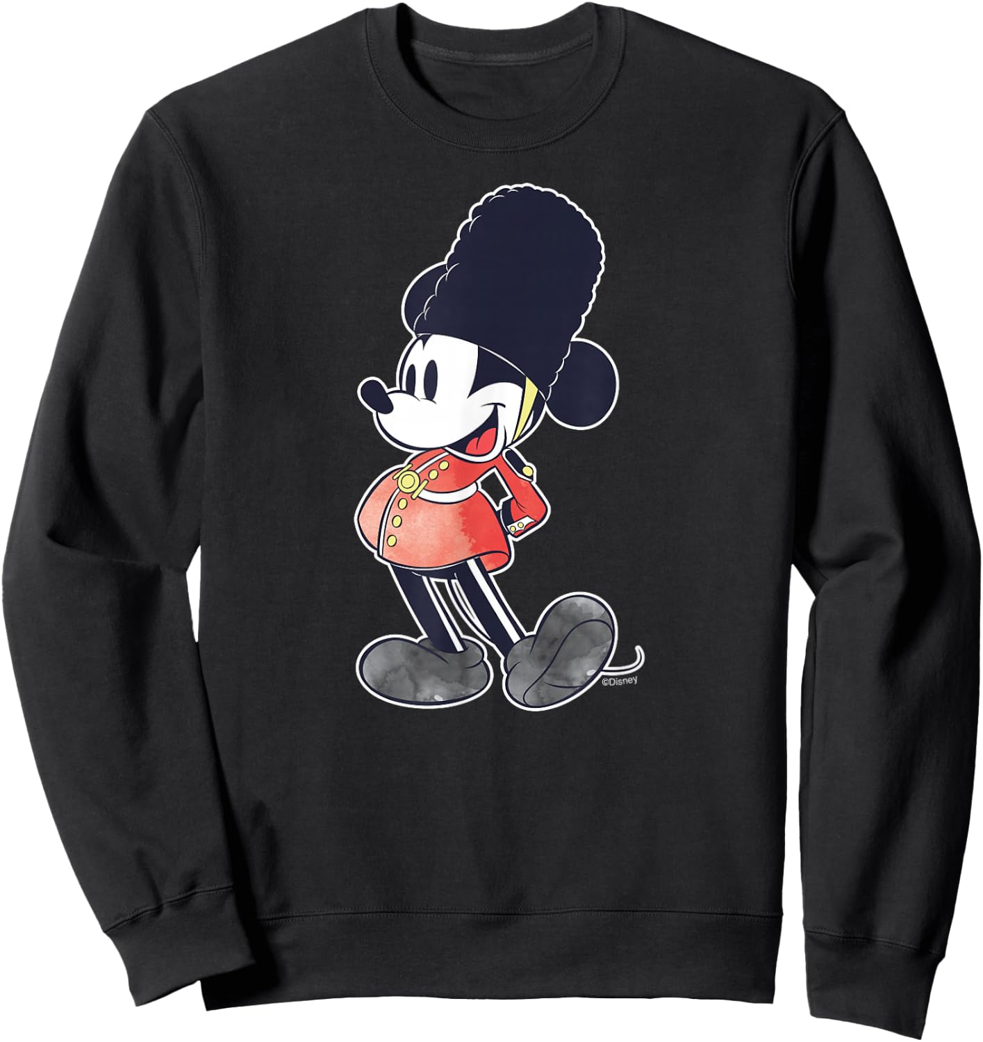 Disney Mickey Mouse King's Coronation 2023 Guard England UK Sweatshirt - Sweatshirt | Black