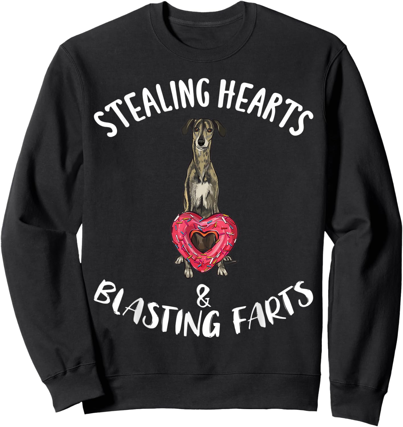 Funny Arab Greyhound Fart Sweatshirt - Sweatshirt | Black