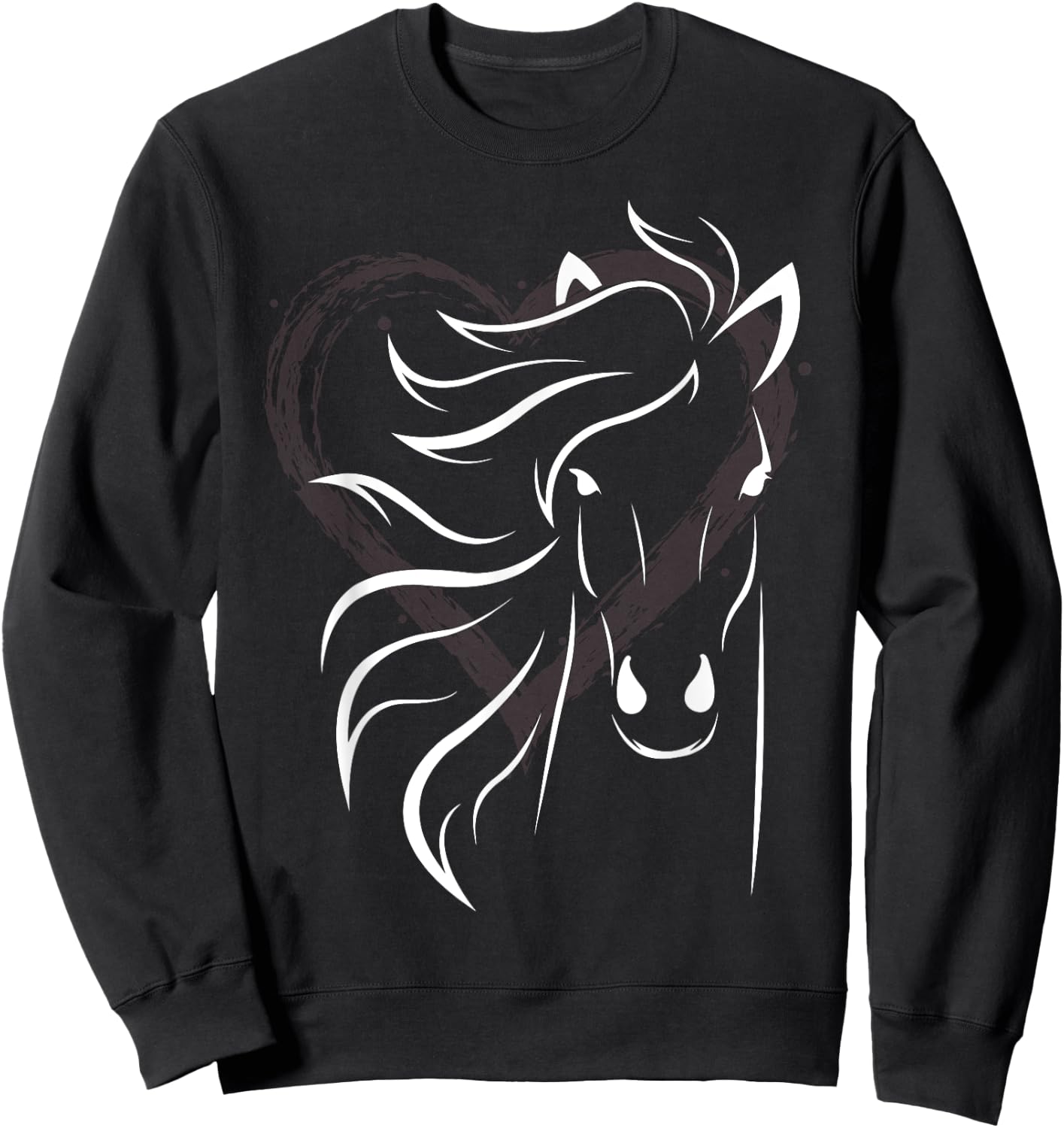 Women's horse shirt for riders and lovers of horses Sweatshirt - Sweatshirt | Black