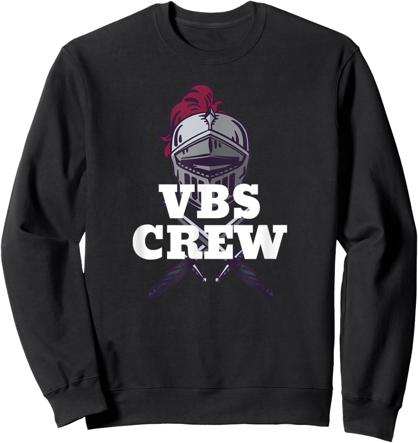 I Love VBS 2025 Knights Vacation Bible School Knight Sweatshirt - Sweatshirt | Black