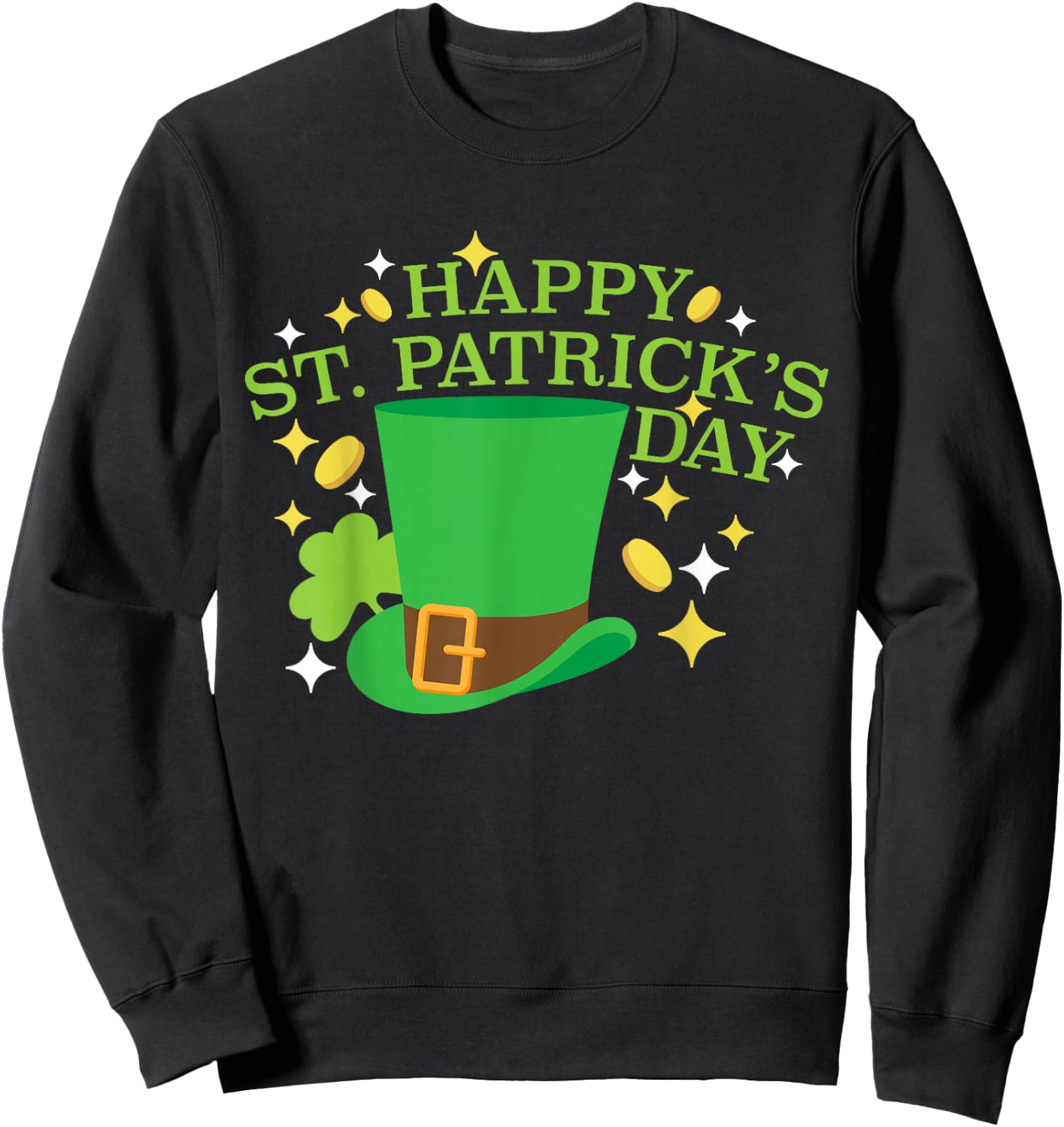Leprechaun's Choice Happy St. Patrick's Day Paddy's Gear Fun Sweatshirt - Sweatshirt | Black