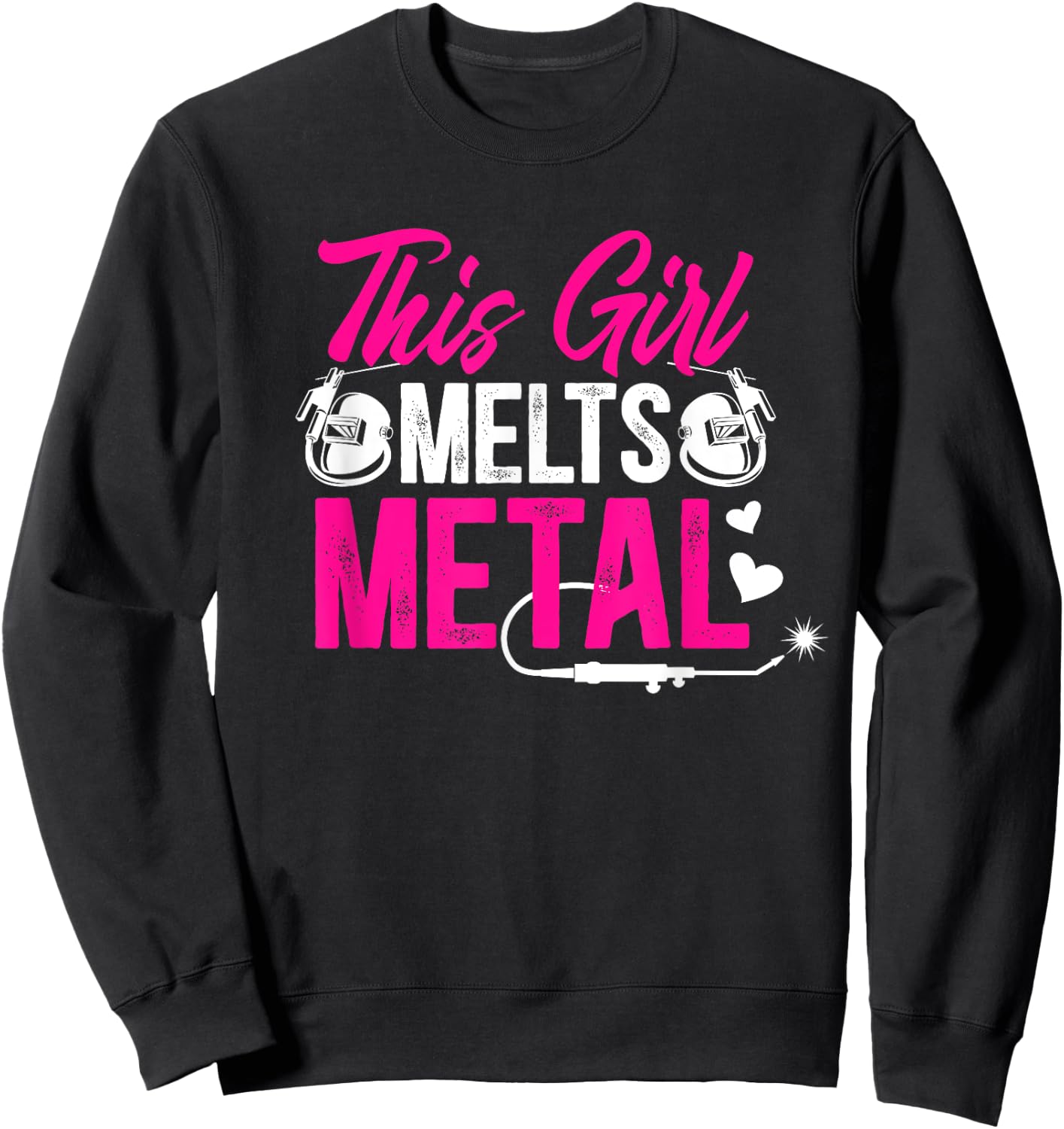 This Girl Female Welder Girl Welding Women Sweatshirt - Sweatshirt | Black
