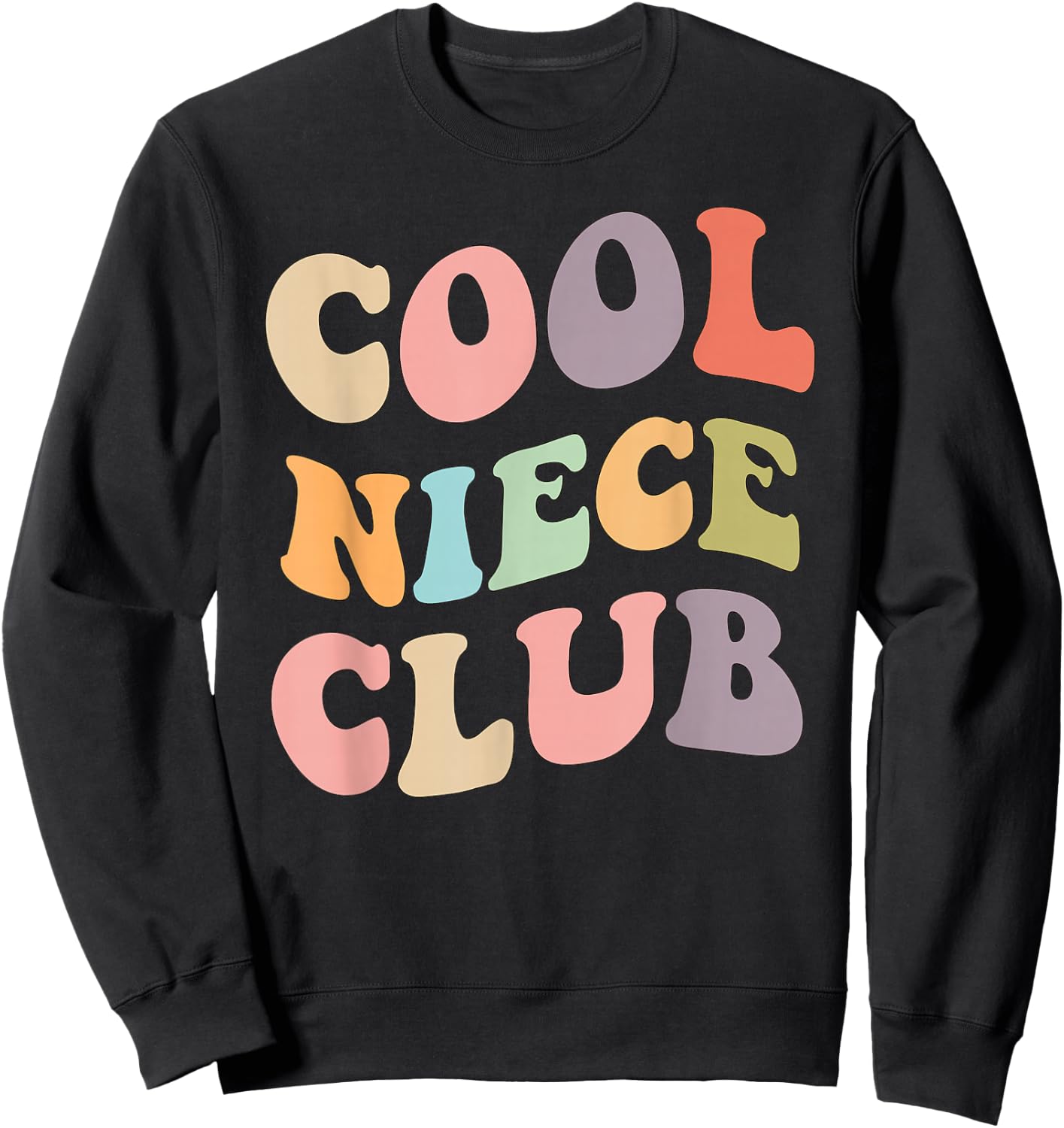 Cool Niece Club- Family Matching graphics Sweatshirt - Sweatshirt | Black