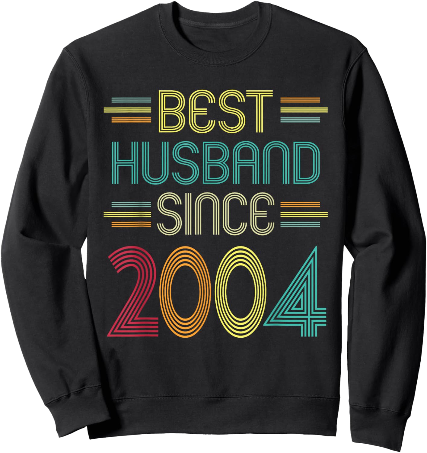 Best Husband Since 2004 - 18th Wedding Anniversary Sweatshirt - Sweatshirt | Black