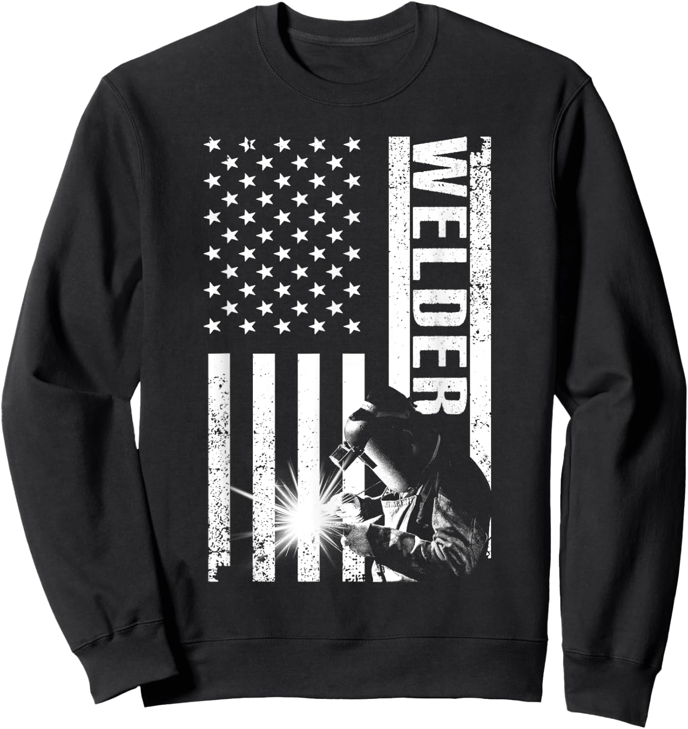 Cool Welder Design Women Welder Welding Metalwork Sweatshirt - Sweatshirt | Black