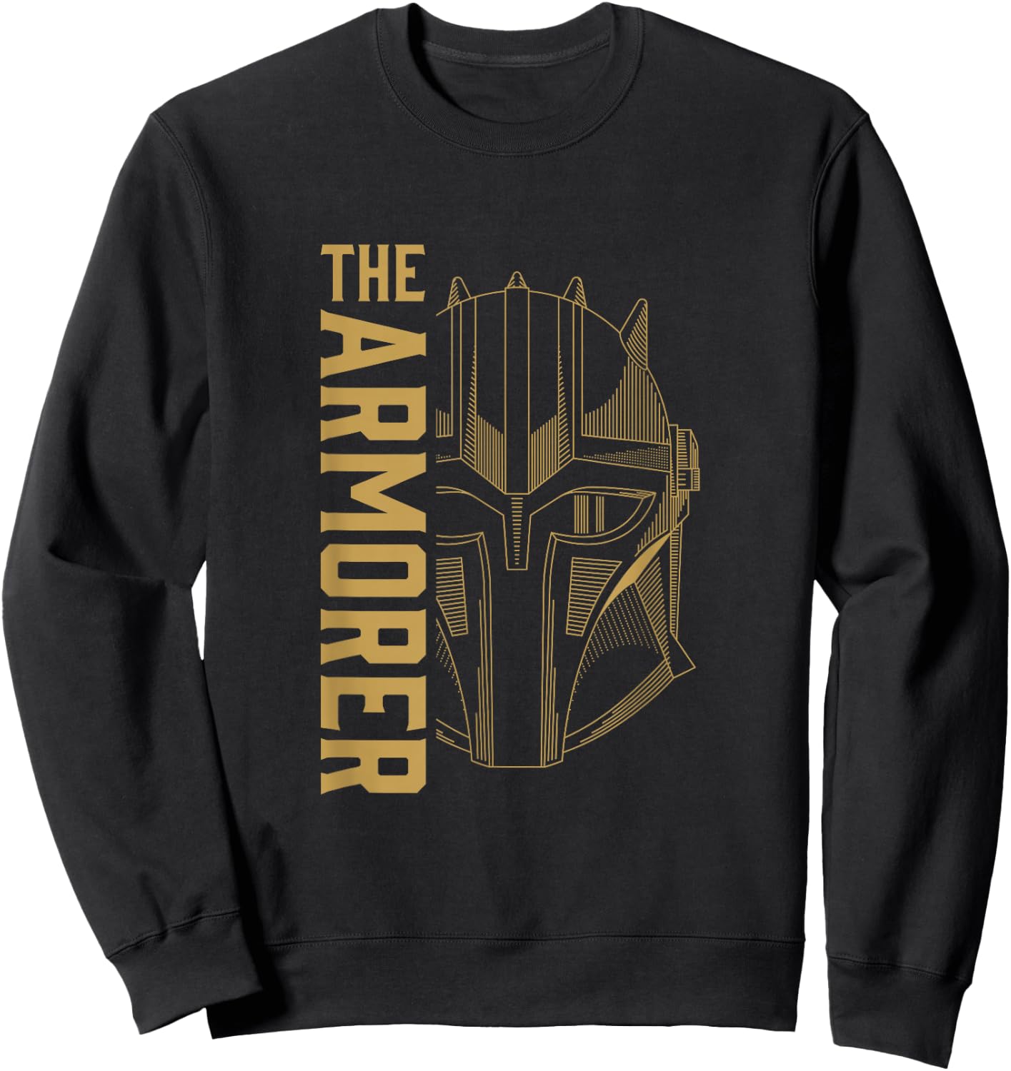 Star Wars: The Mandalorian The Armorer Title Icon Logo Sweatshirt - Sweatshirt | Black