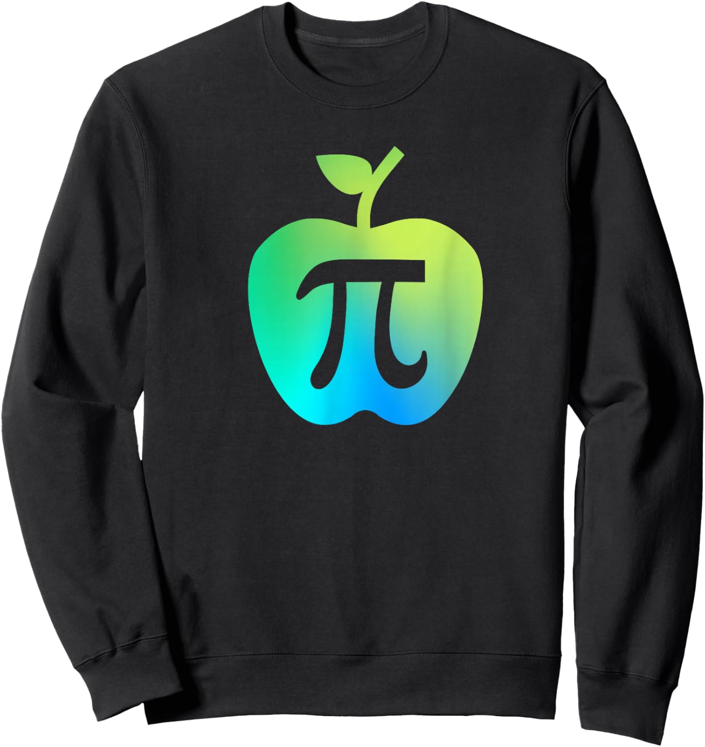 Happy Pi Day Cute Apple Pie 3.14 Funny Science Math Teacher Sweatshirt - Sweatshirt | Black