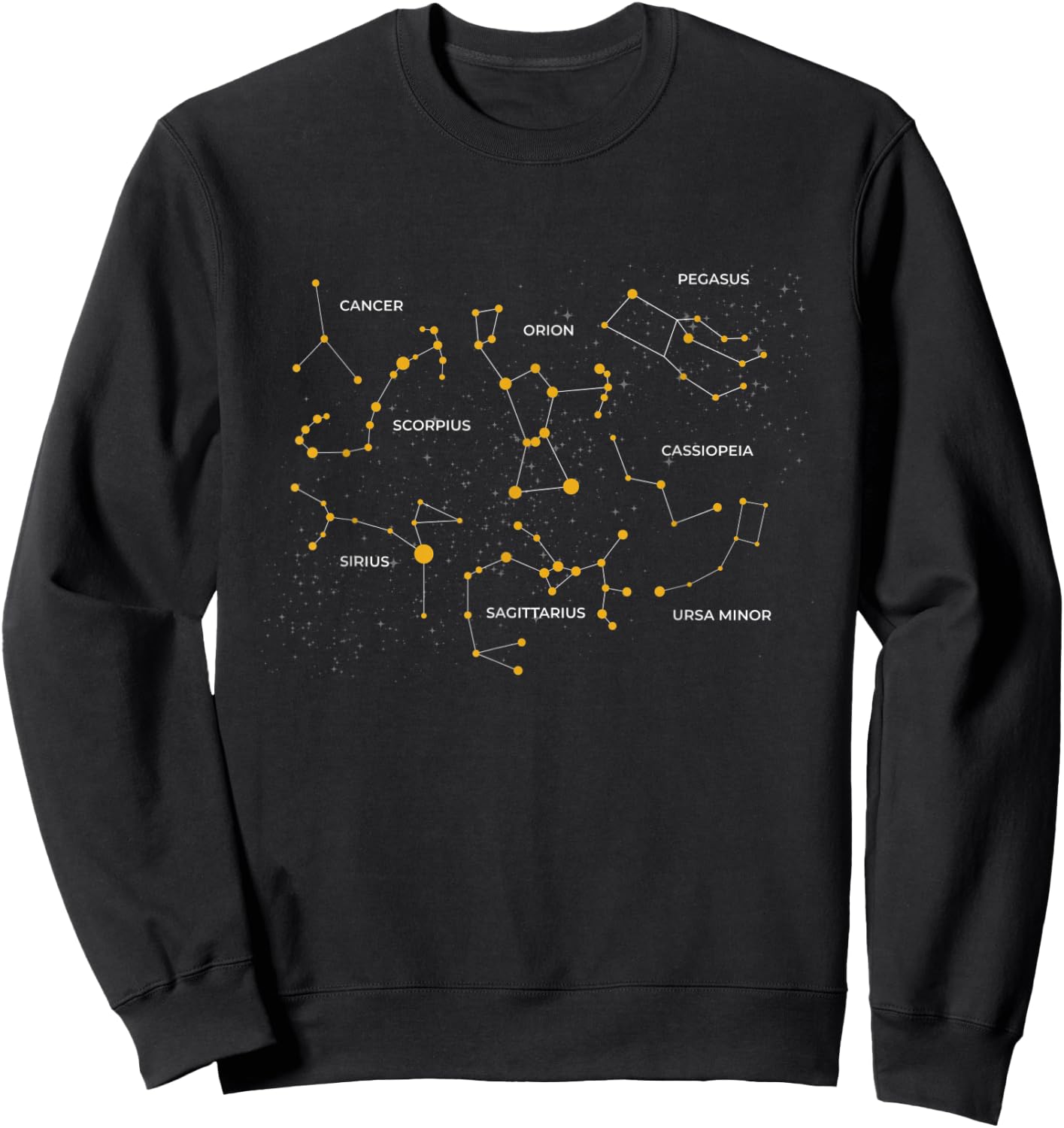 Constellations I Planets Moon Landing Universe Universe Sweatshirt - Sweatshirt | Black