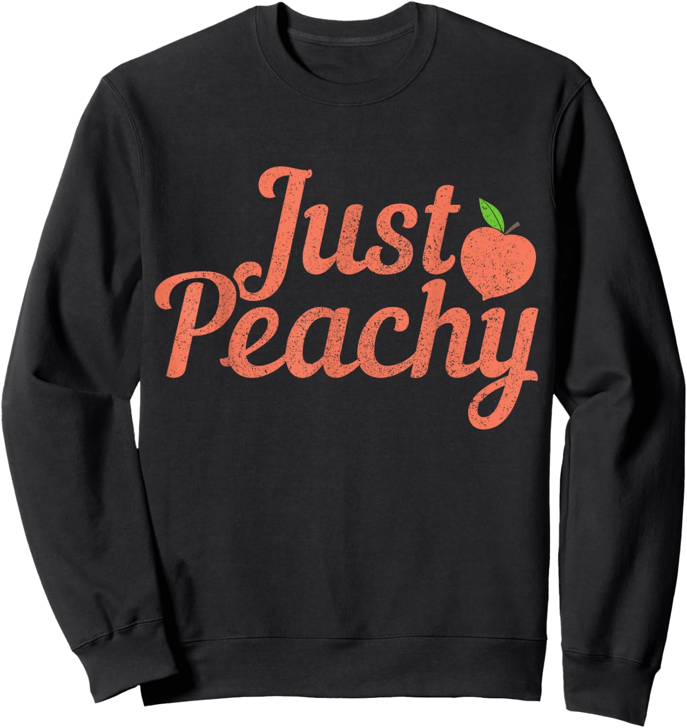 Georgia The Peach State Peachy Funny Vintage Pride Sweatshirt - Sweatshirt | Black