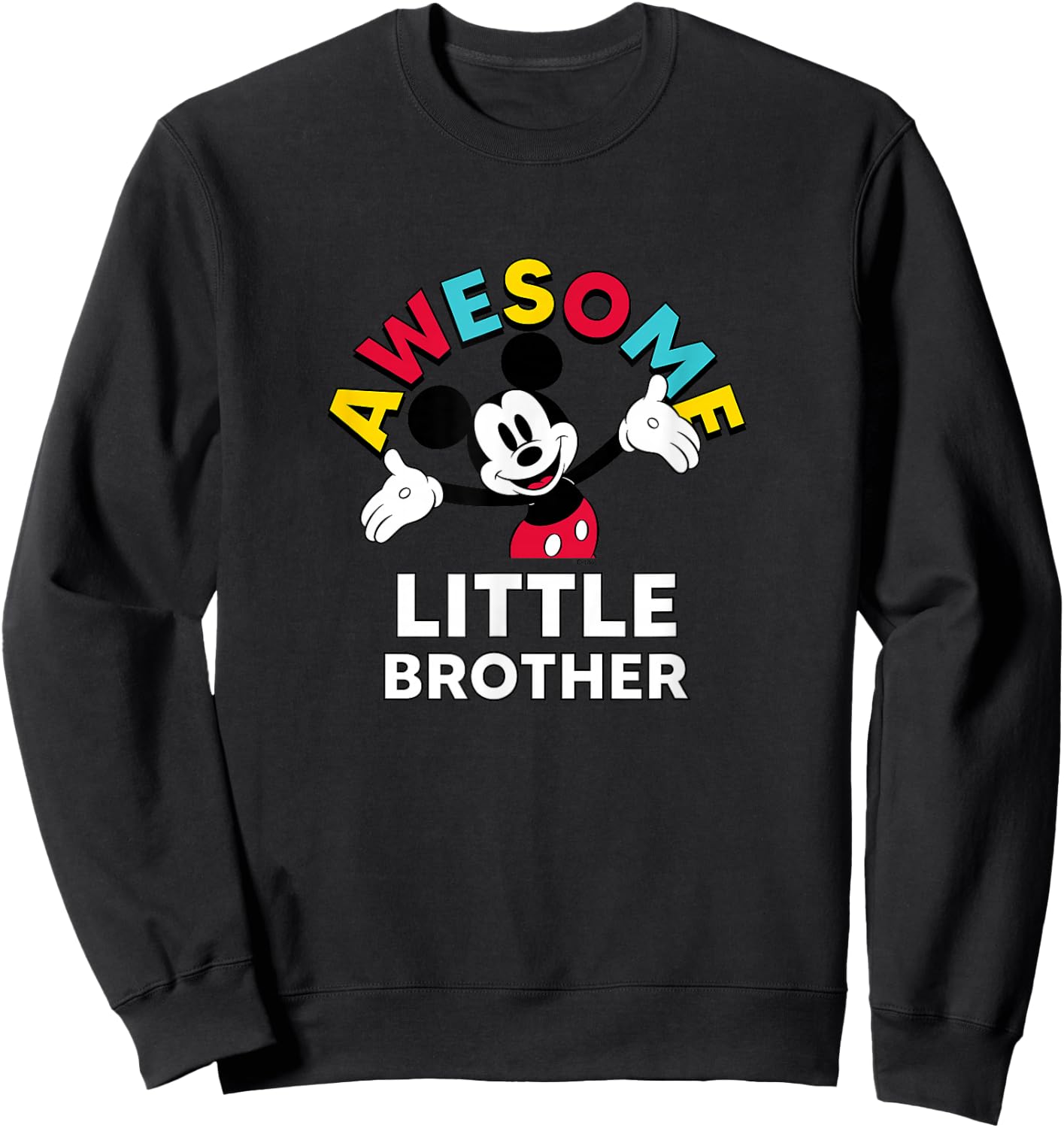Disney - Mickey Awesome Little Brother Sweatshirt - Sweatshirt | Black