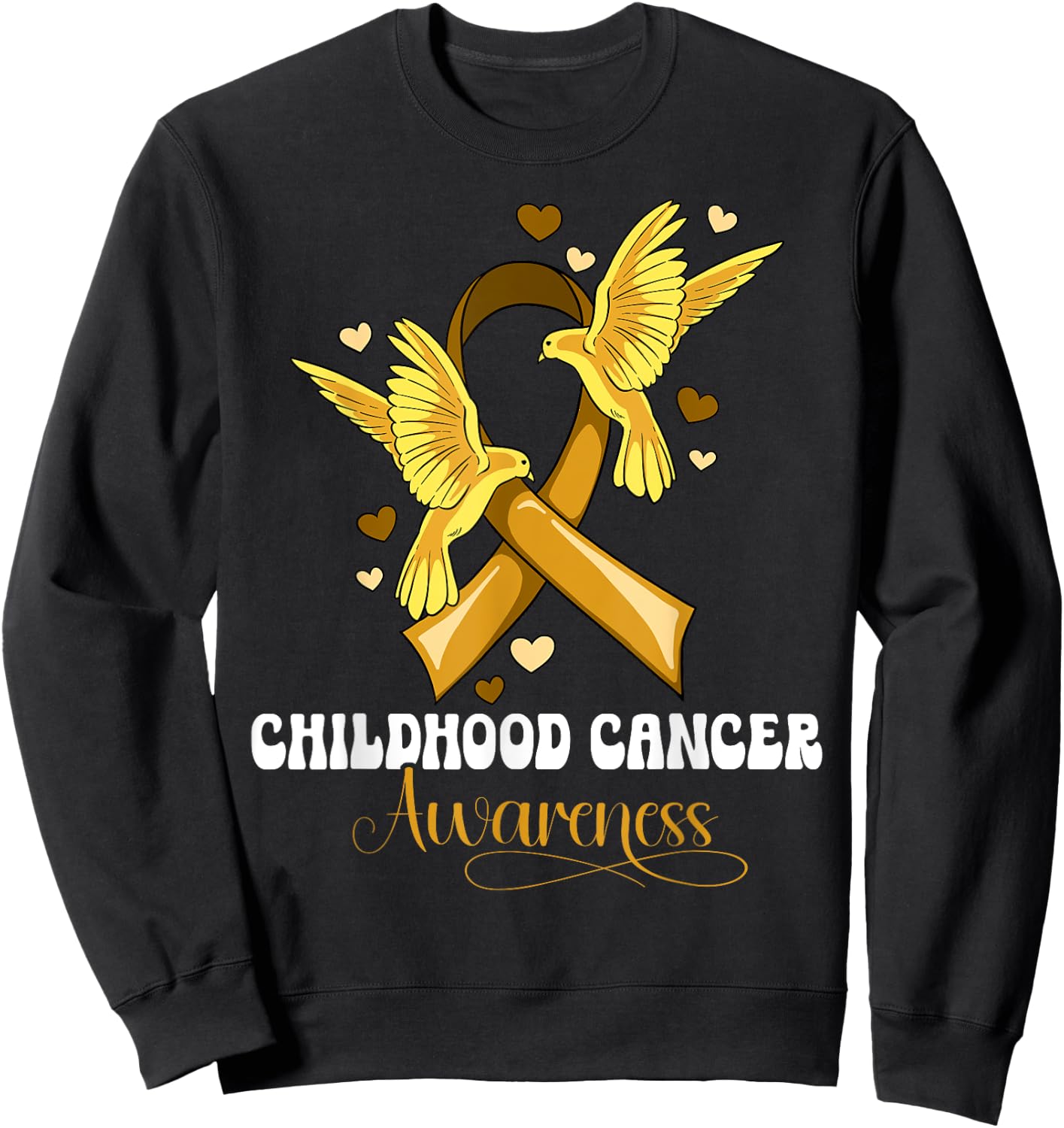 Childhood Cancer Awareness Sweatshirt - Sweatshirt | Black