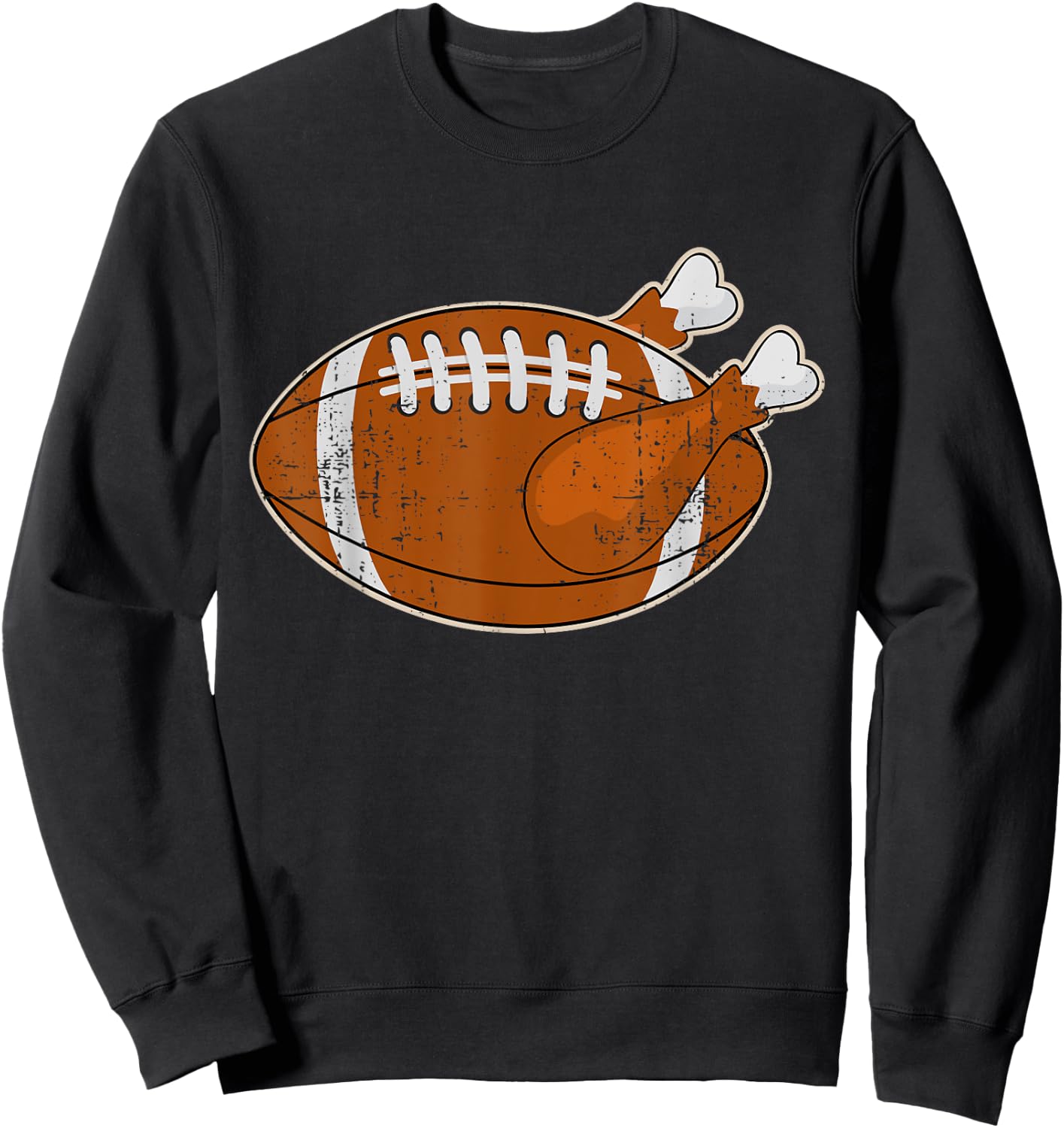 Funny turkey football for thanksgiving holiday season Sweatshirt - Sweatshirt | Black