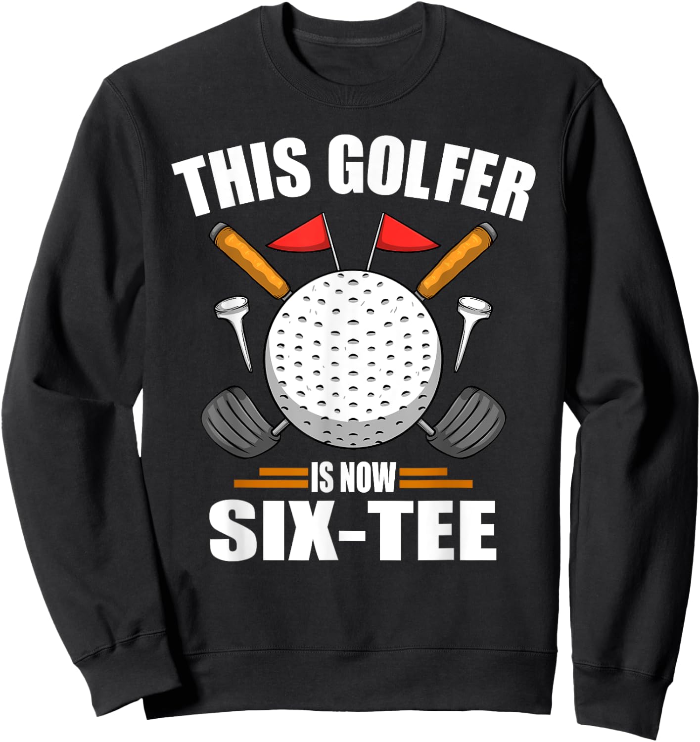 Birthday Golf Shirts 60th Year Old Golfer Golfing Sweatshirt - Sweatshirt | Black