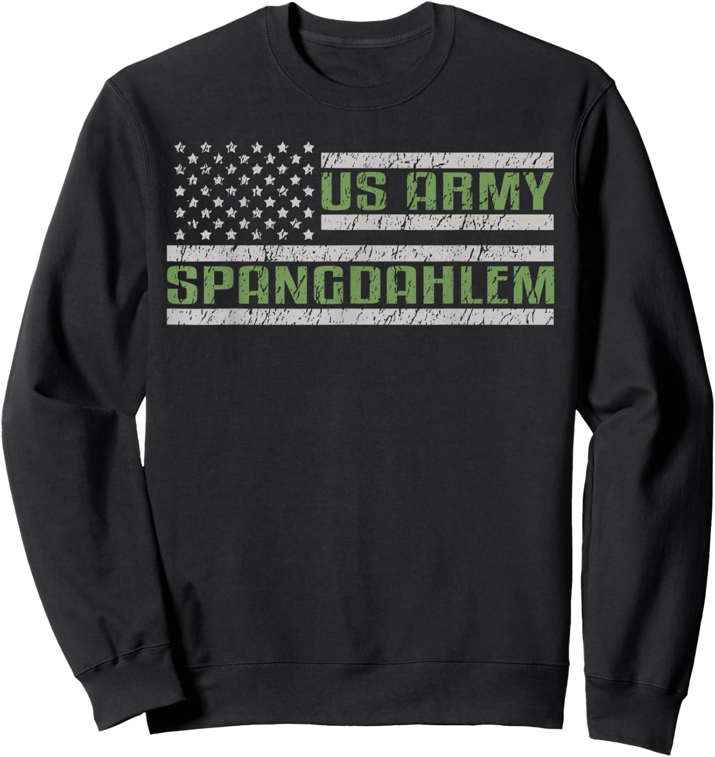 Spangdahlem US Military Installation Army Base Sweatshirt - Sweatshirt | Black